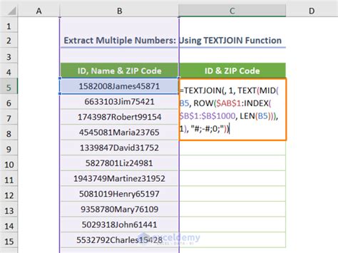 Extracting strings in Excel