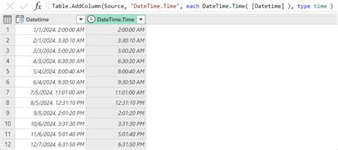 Extracting time from datetime value