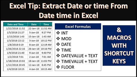 Extract Time from Datetime VBA