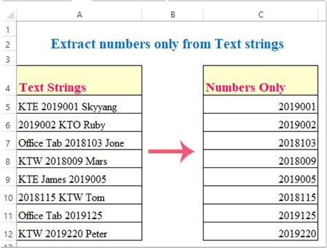 Extracting Numbers from Text 2