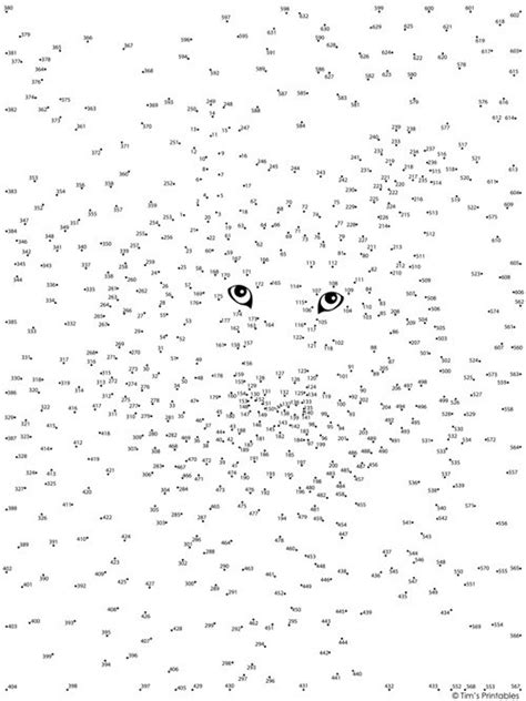 Extreme animal dot to dot printable