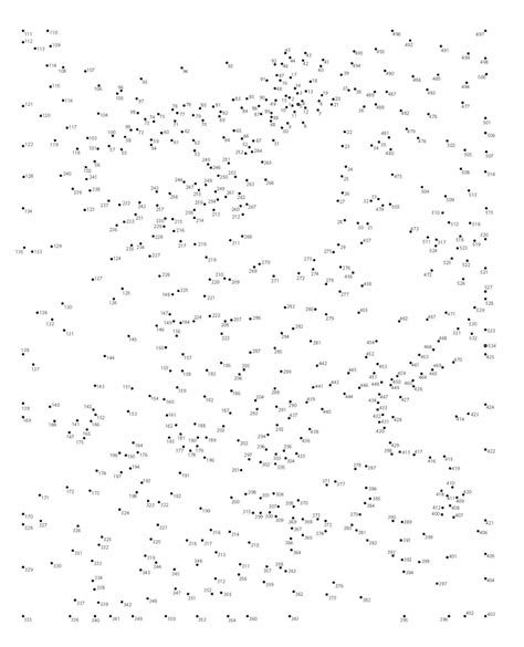 A collection of extreme dot-to-dot printables