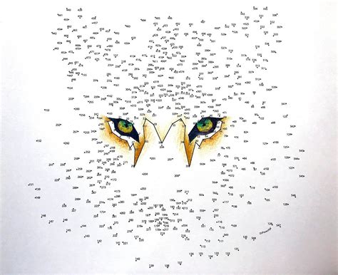 A wildlife scene with 1500 dots