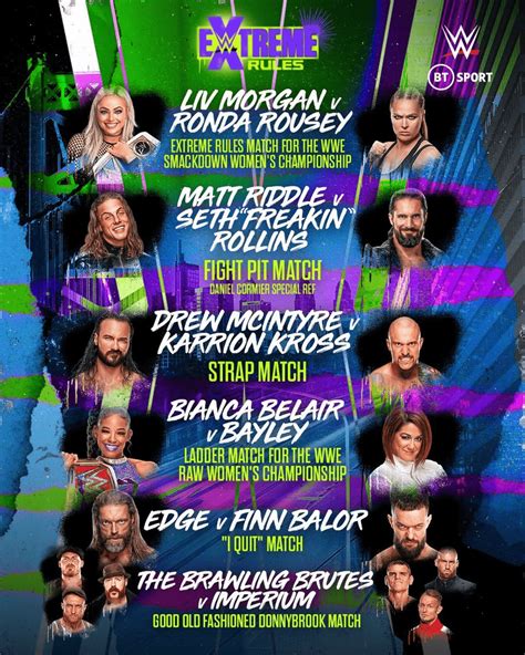 Extreme Rules Match Card