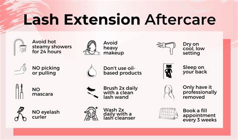 Eyelash Extension Aftercare