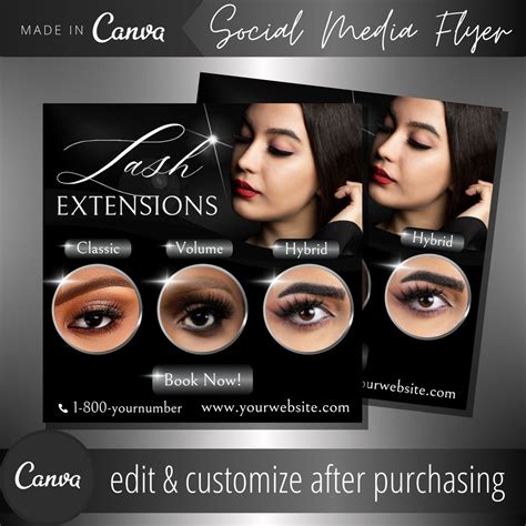 Eyelash Extension Flyer Template Examples