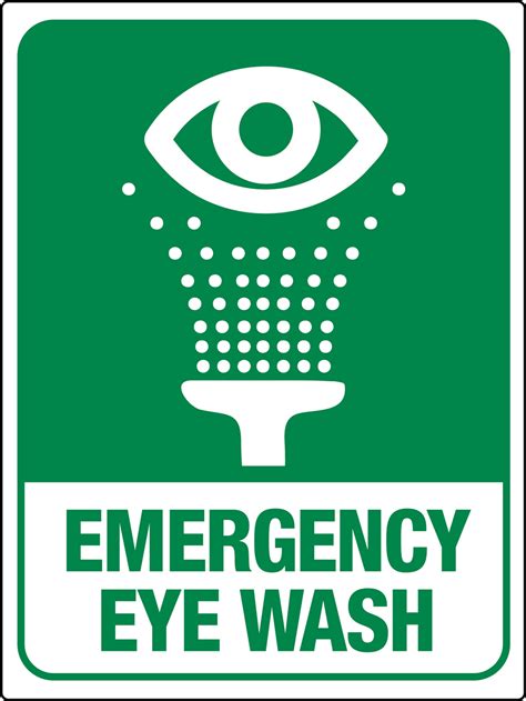 Eyewash Station Sign Examples