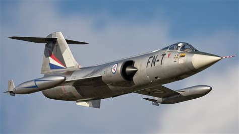 An F-104 Starfighter in flight