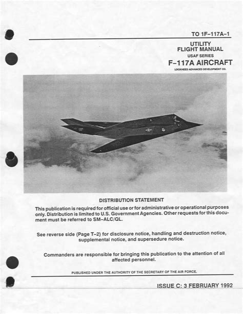 F-117 Nighthawk flight manual