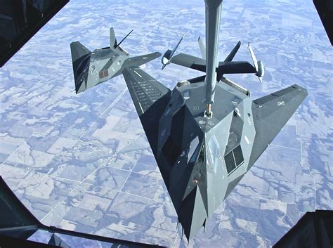 An F-117 Nighthawk in flight