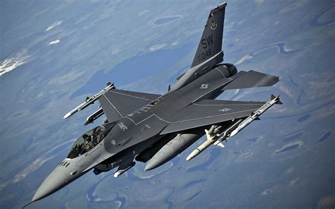 F-15 Eagle and F-16 Fighting Falcon in flight