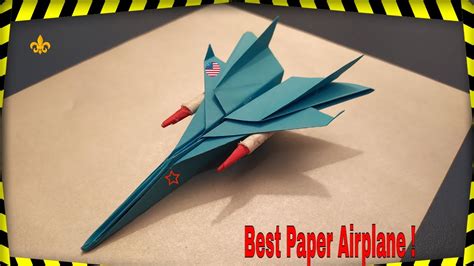 F-15 Paper Airplane Design 1