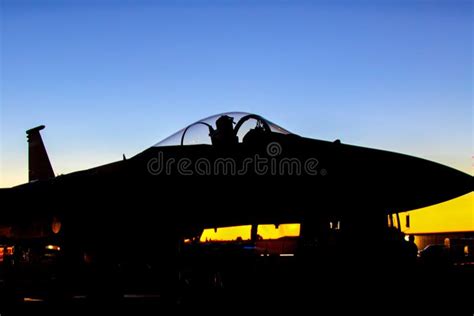 F-15 Silhouette with Sunset