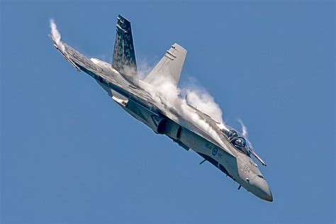 F-18 performing at an air show