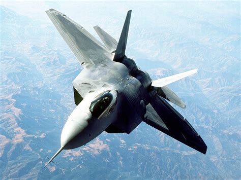 F-22 Fighter Jet in Flight