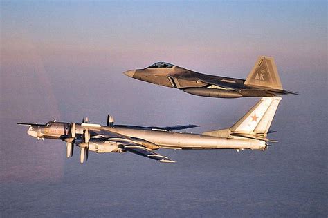 F-22 Intercepting Russian Jets in 2024