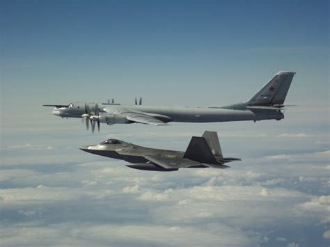 F-22 Intercepting Russian Su-34