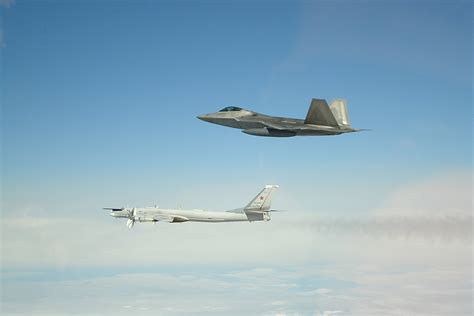 F-22 Intercepting Russian Su-35S