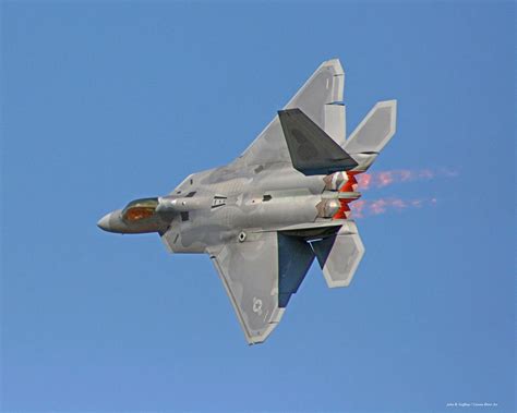 F-22 Raptor with afterburners