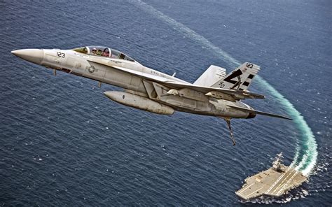 F/A-18 Hornet on Aircraft Carrier