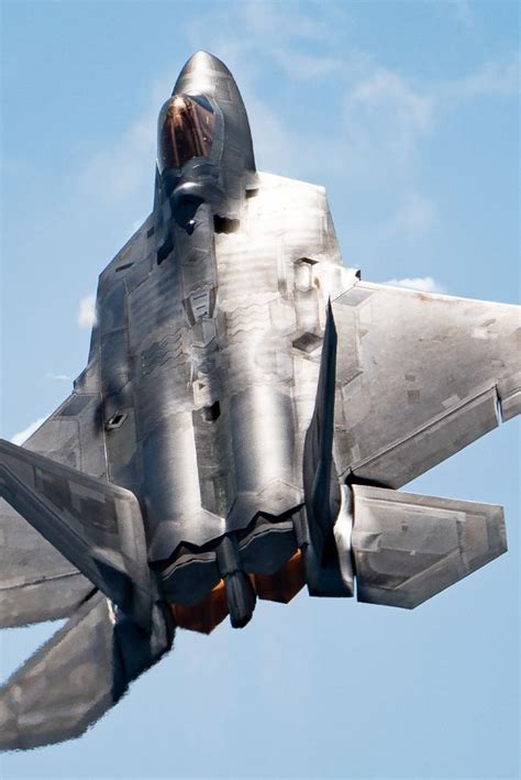 F-22 Raptor performing a tactical demonstration