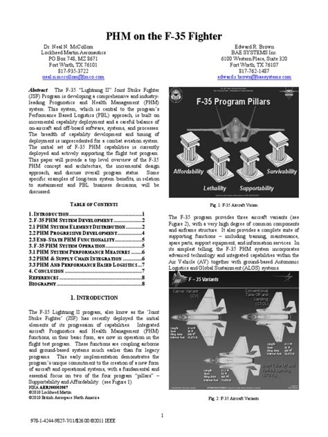 F-35 Lightning Reliability