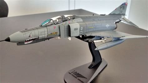 F4 Phantom model on display with custom lighting effects