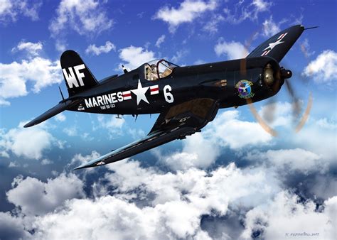 F4U Corsair Fighter Jet WW2