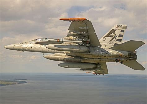 An F/A-18 Hornet in flight