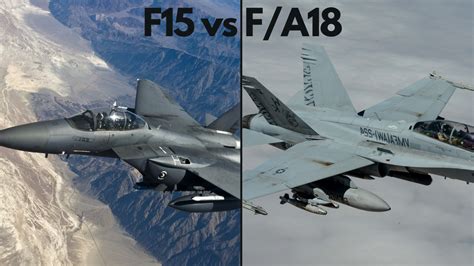 F/A-18 Hornet and F-15 Eagle in flight