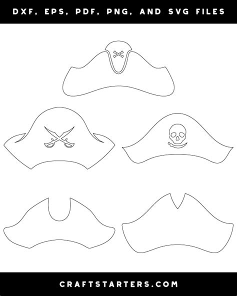 Fabric Pirate Hat Template