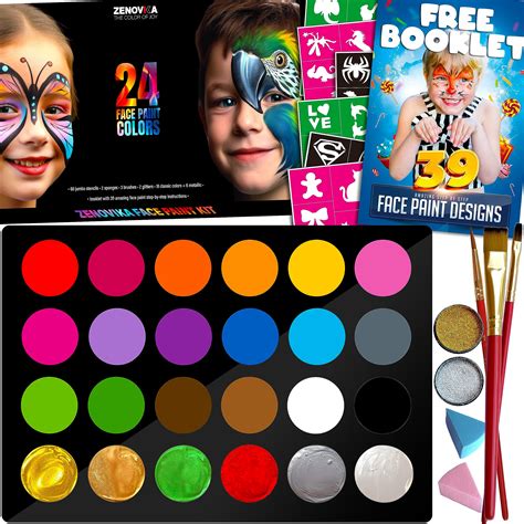 Face paint stencils books for learners