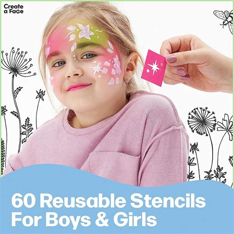 Face paint stencils for kids