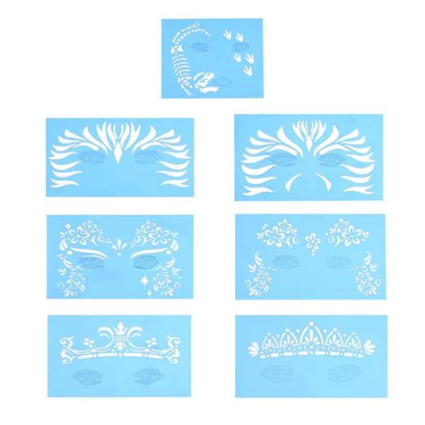 Face paint stencils templates for kids and adults