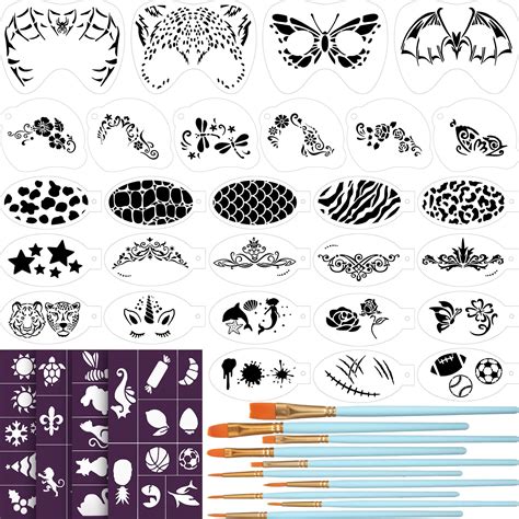 Face painting templates benefits