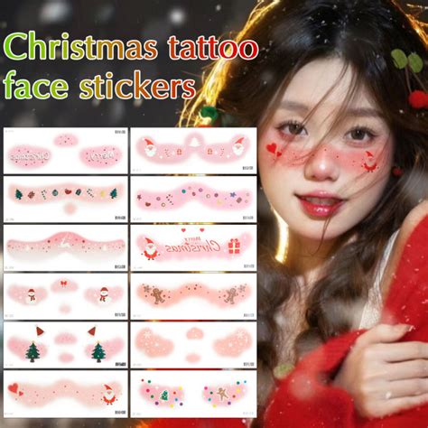 Face Tattoo Stickers for Christmas