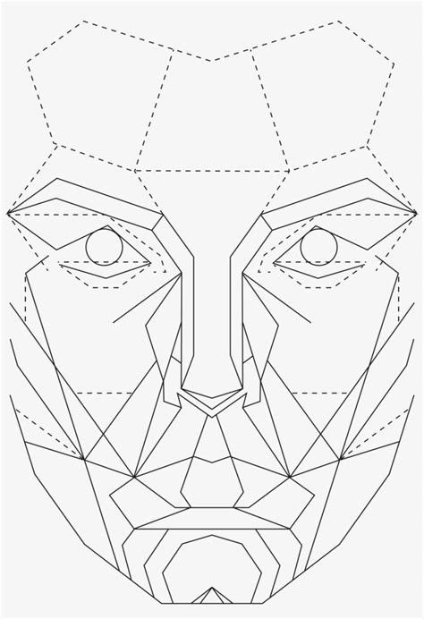 Female Face Template PNG Download