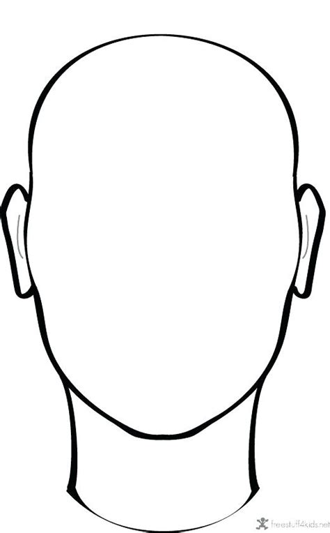 Frontal Face Template PNG Download