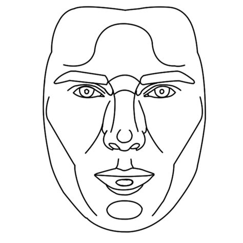 Male Face Template PNG Download