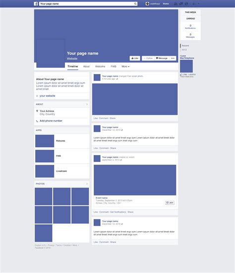 Facebook Profile Templates