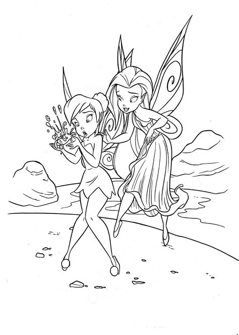 Fairy and animal friends coloring pages