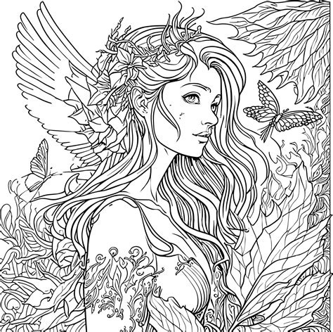 Fairy Coloring Book for Adults