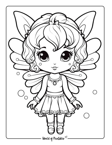 Fairy Coloring Book Pages