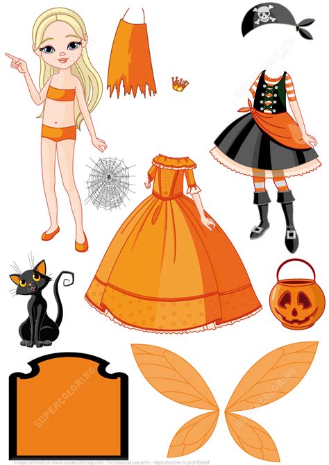 Fairy Costumes for Paper Dolls