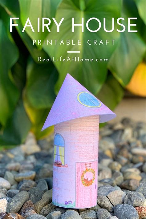 Fairy Garden Crayon Template Printable