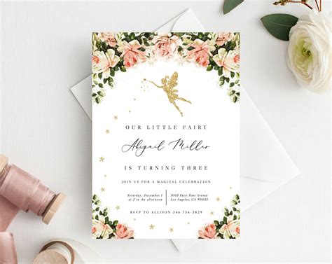 Fairy Invitation Templates