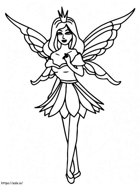 Fairy princess coloring pages