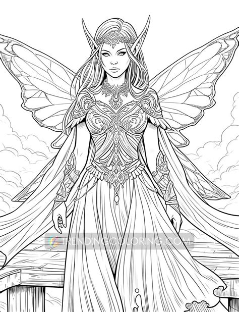 Fairy Queen Coloring Page