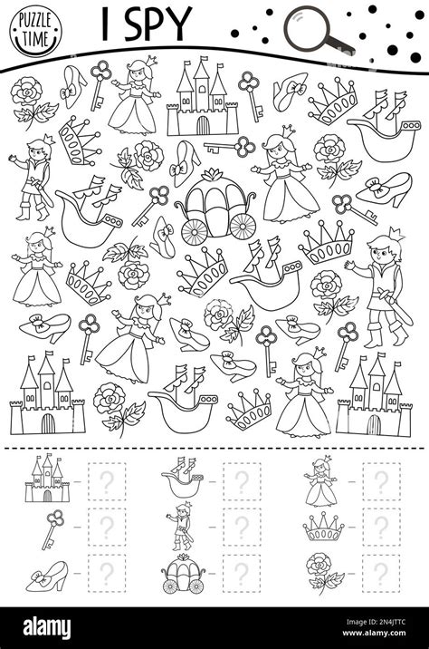 fairy tale castle ispy printable for kids