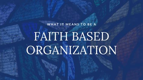 Faith-Based Organizations for Ex-Offenders